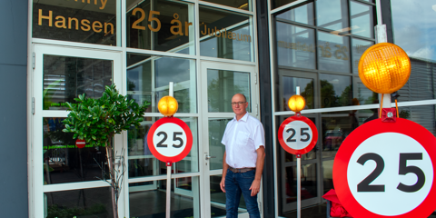 25 års jubilæum til Benny Hansen